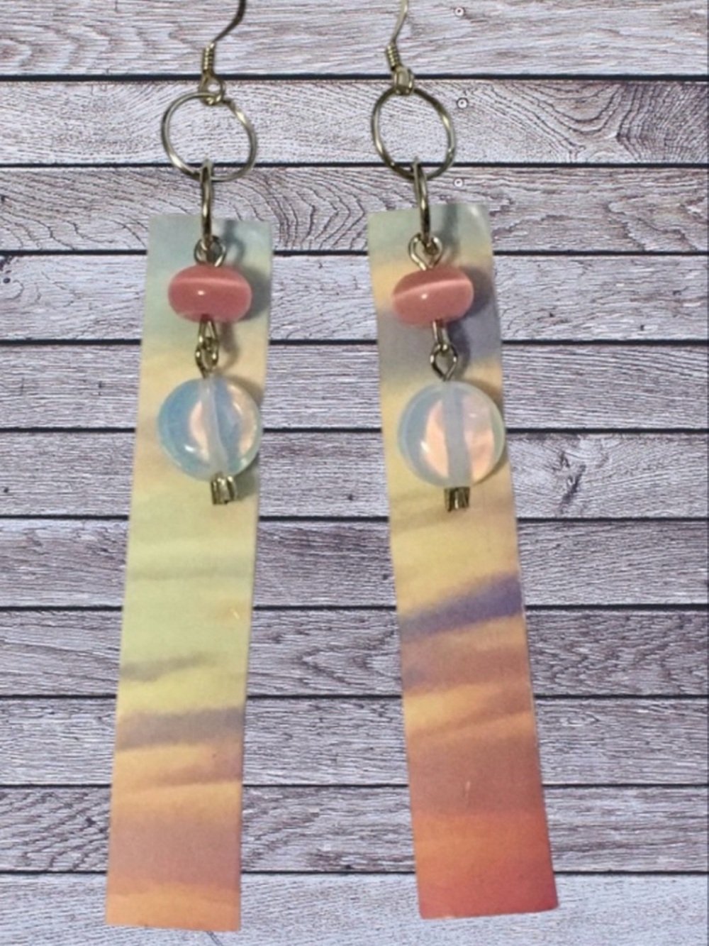 NEW Upcycled blind slat earrings